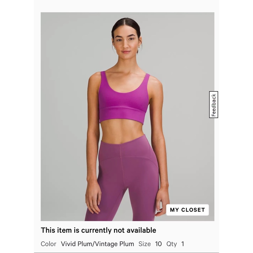 Lululemon Align Reversible Bra Light Support, A/B Cup